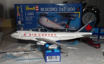Avião de Linha Aérea Boeing 747-200 Jumbo Air Canada 1/390 Revell - Alpha  Hobbies Modelismo: A Sua Loja De Plastimodelismo On Line
